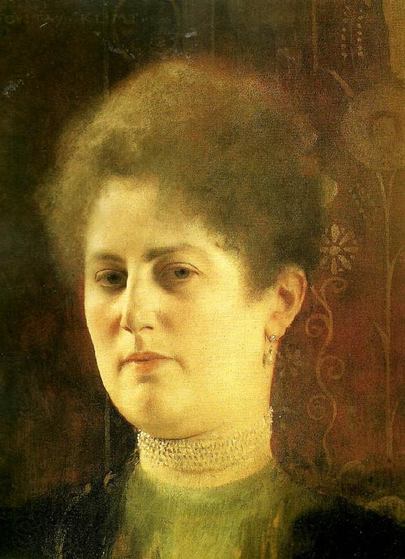 Gustav Klimt kvinnoportratt France oil painting art
